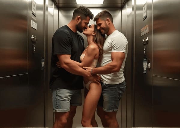 Dos maduros me destrozan por todos los orificios